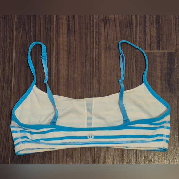 Lululemon Daily Bra Twin Stripe Spry Blue / Spry Blue Size 4–6 (S) - Picture 4 of 7
